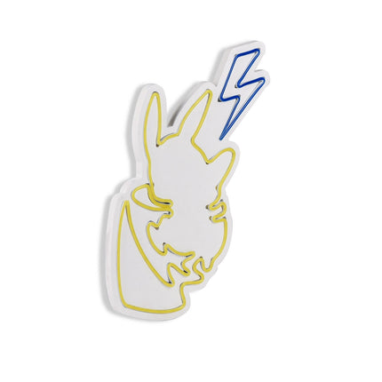 Műanyag LED-es fali dekoráció, Pikachu - Sárga Blue-VASBÚTOR