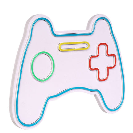 Műanyag LED-es fali dekoráció, Play Station Gaming Controller - Blue-VASBÚTOR