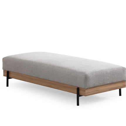Puha Pad Eti Oak Pouffe - Szürke-VASBÚTOR