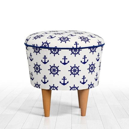 Puha Puff Cunda - Blue, White-VASBÚTOR