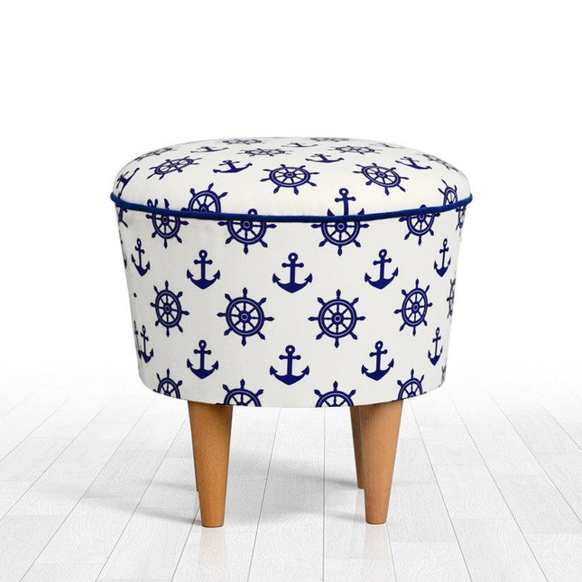 Puha Puff Cunda - Blue, White-VASBÚTOR