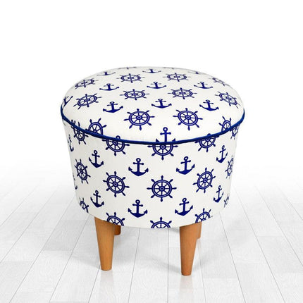 Puha Puff Cunda - Blue, White-VASBÚTOR
