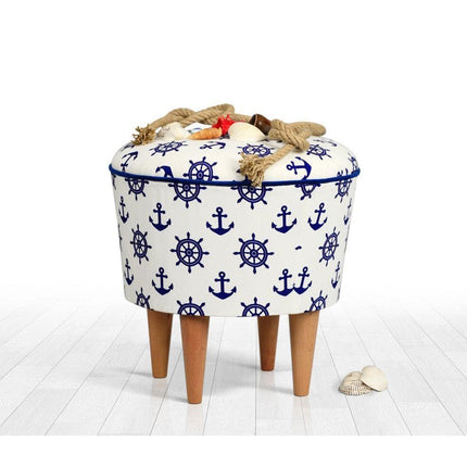 Puha Puff Cunda - Blue, White-VASBÚTOR