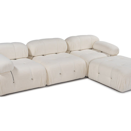 Sarokkanapé Bubble Bézs L1-O1-1R-PUF-VASBÚTOR
