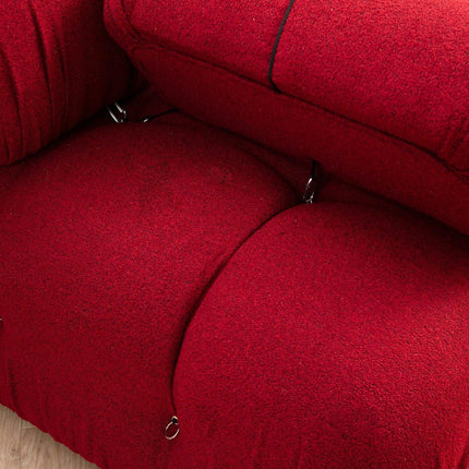 Sarokkanapé Bubble ( L1-O1-1R -Puf) - Red-VASBÚTOR