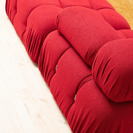 Sarokkanapé Bubble ( L1-O1-1R -Puf) - Red-VASBÚTOR