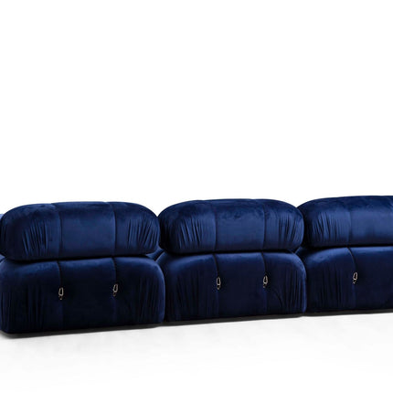 Sarokkanapé Bubble Velvet Kék L1-O1-1R-PUF-VASBÚTOR