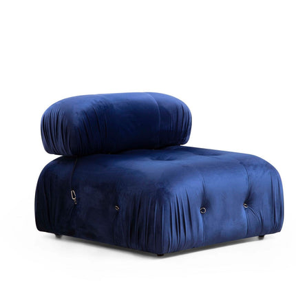 Sarokkanapé Bubble Velvet Kék L1-O1-1R-PUF-VASBÚTOR
