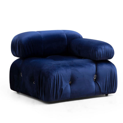 Sarokkanapé Bubble Velvet Kék L1-O1-1R-PUF-VASBÚTOR