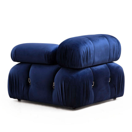 Sarokkanapé Bubble Velvet Kék L1-O1-1R-PUF-VASBÚTOR