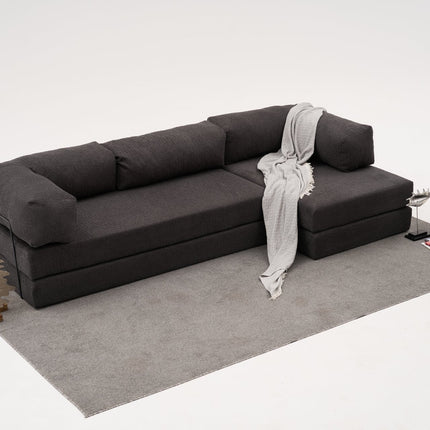 Sarokkanapé Comfort - Antracit-VASBÚTOR