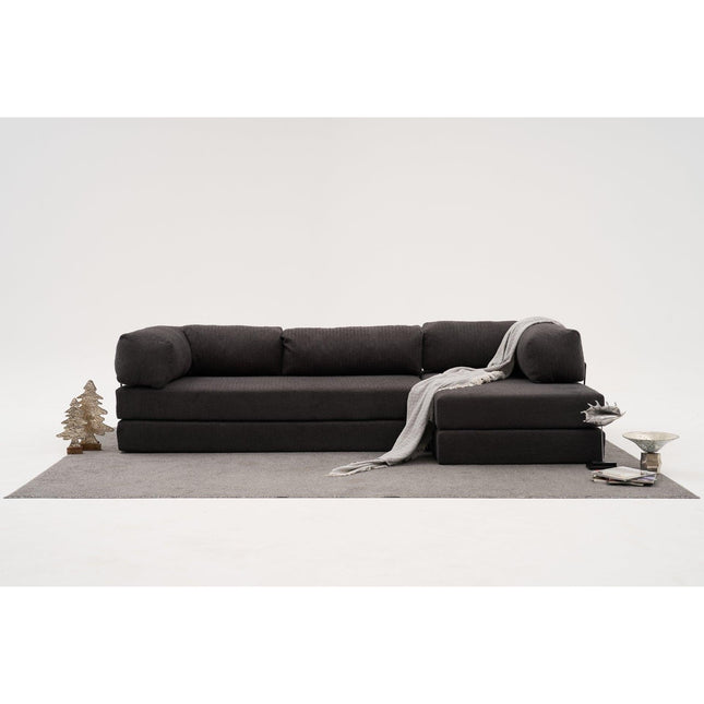 Sarokkanapé Comfort - Antracit-VASBÚTOR