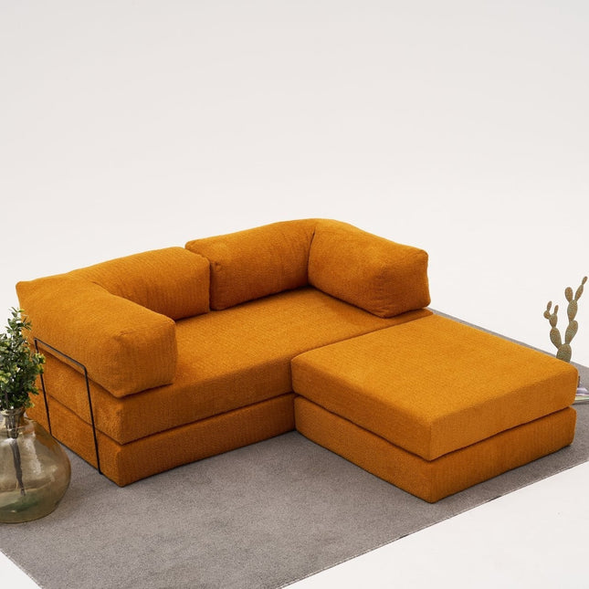 Sarokkanapé Comfort Mini - Narancssárga-VASBÚTOR