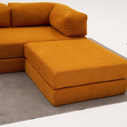 Sarokkanapé Comfort Mini - Narancssárga-VASBÚTOR