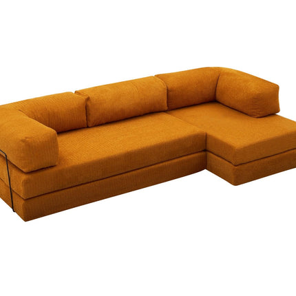 Sarokkanapé Comfort - Narancssárga-VASBÚTOR