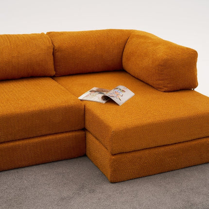 Sarokkanapé Comfort - Narancssárga-VASBÚTOR