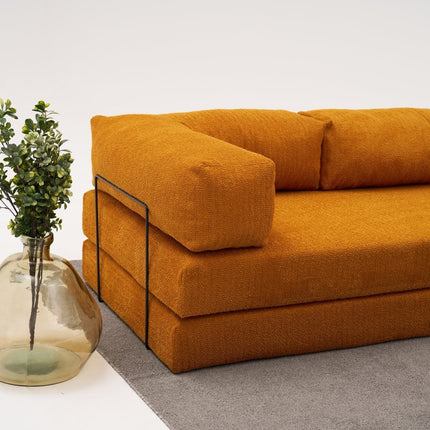 Sarokkanapé Comfort - Narancssárga-VASBÚTOR