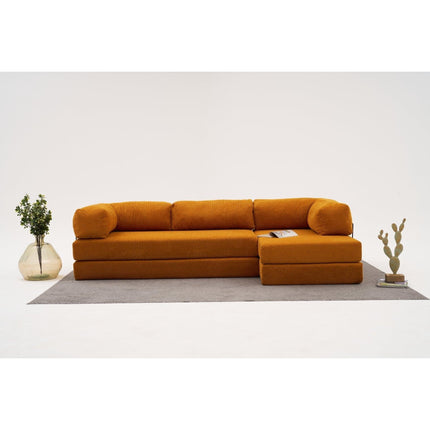 Sarokkanapé Comfort - Narancssárga-VASBÚTOR