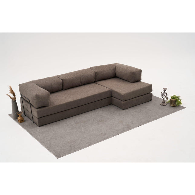 Sarokkanapé Comfort - Szürke-VASBÚTOR