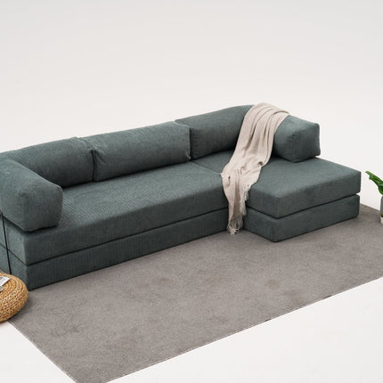 Sarokkanapé Comfort - Zöld-VASBÚTOR