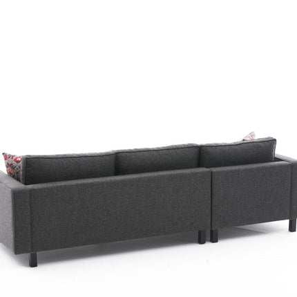 Sarokkanapé Kale Linen - Antracit-VASBÚTOR