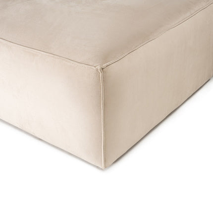 Sarokkanapé Lora (L1-O1-1R-POUFFE ) - Krém-VASBÚTOR
