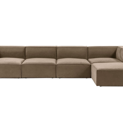 Sarokkanapé Sora (L1-O1-O1-1R-POUFFE ) - Barna-VASBÚTOR