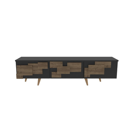 TV szekrény 3 D - Anthracite, Walnut-VASBÚTOR