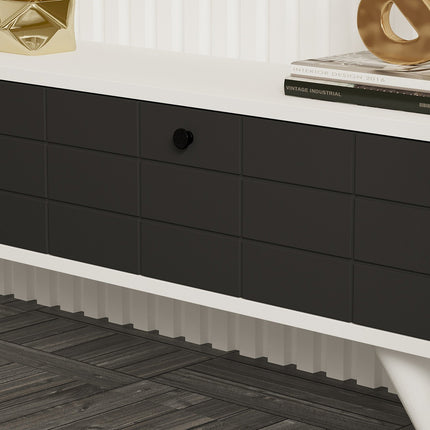 TV szekrény Alberi - Anthracite, White-VASBÚTOR