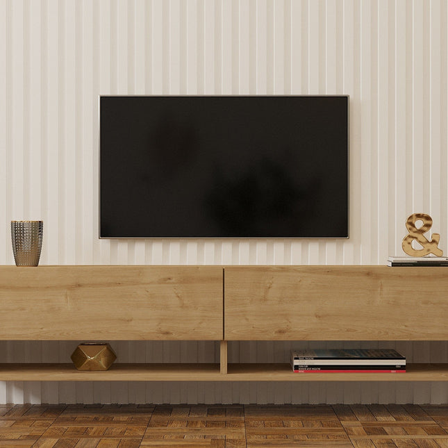 TV szekrény Arges - Sapphire Oak-VASBÚTOR