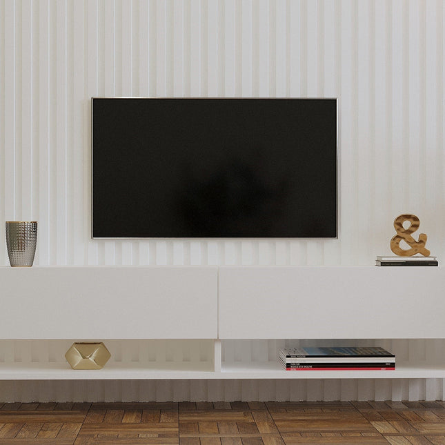 TV szekrény Arges - White-VASBÚTOR