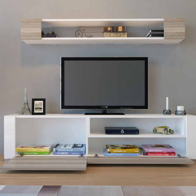 TV szekrény Arya - White, Cordoba-VASBÚTOR