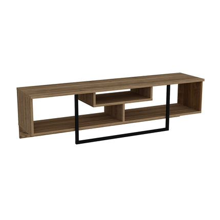 TV szekrény Asal (150) - Walnut, Black-VASBÚTOR