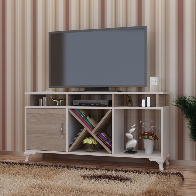 TV szekrény Ay - White, Cordoba-VASBÚTOR