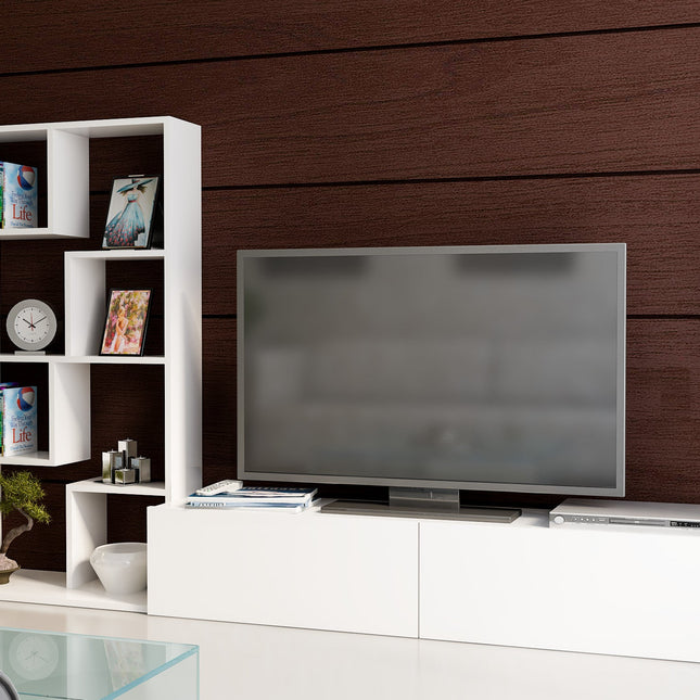 TV szekrény Bare - White-VASBÚTOR