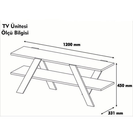 TV szekrény Basic - 146-VASBÚTOR