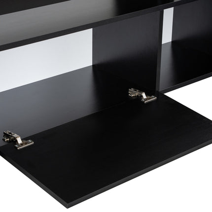 TV szekrény Beliz - Wood Black-VASBÚTOR