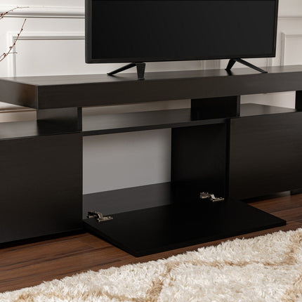 TV szekrény Beliz - Wood Black-VASBÚTOR