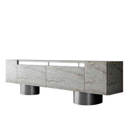TV szekrény Bohem - Travertine, Silver-VASBÚTOR
