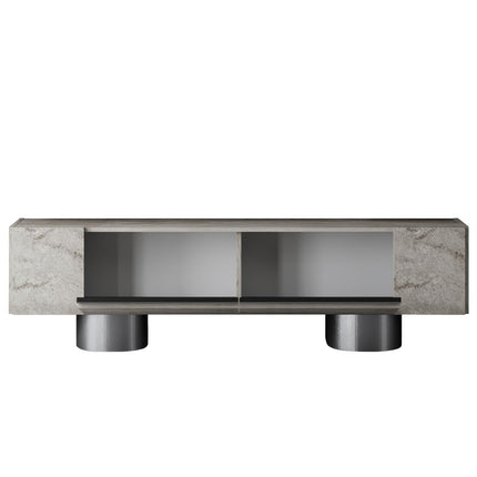 TV szekrény Bohem - Travertine, Silver-VASBÚTOR