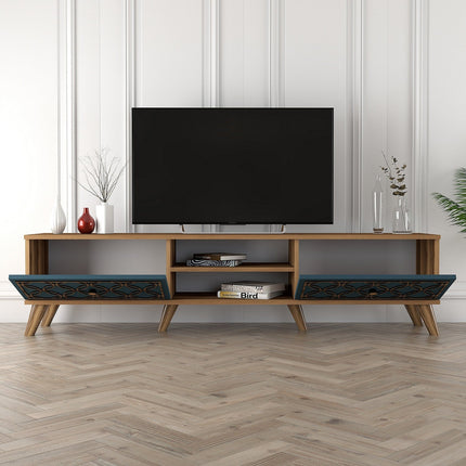 TV szekrény Class - Walnut, Chalcedony-VASBÚTOR