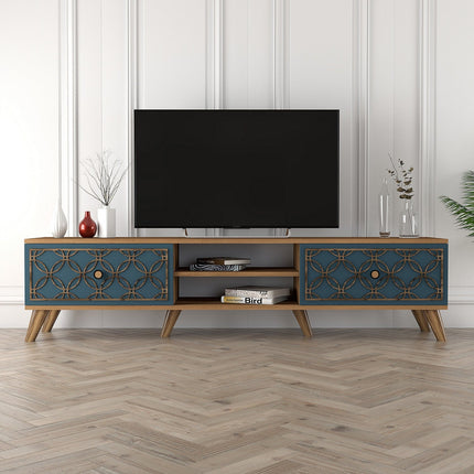TV szekrény Class - Walnut, Chalcedony-VASBÚTOR