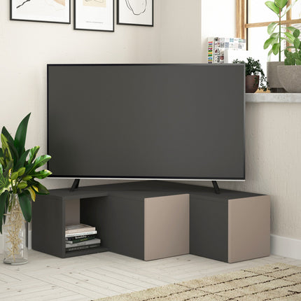 TV szekrény Compact - Anthracite, Light Mocha-VASBÚTOR