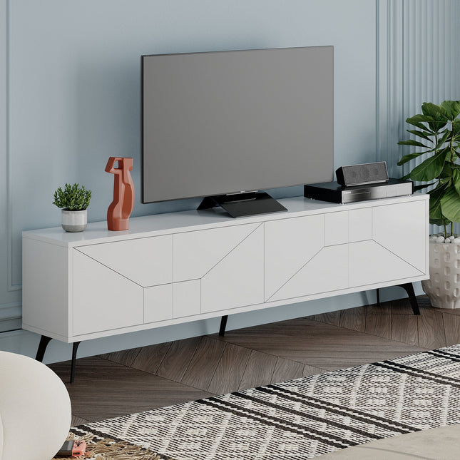 TV szekrény Dune - Fehér-VASBÚTOR