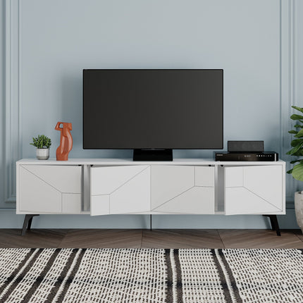 TV szekrény Dune - Fehér-VASBÚTOR