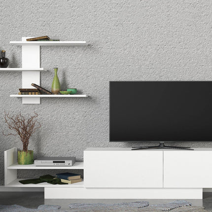 TV szekrény Egemen - Fehér-VASBÚTOR