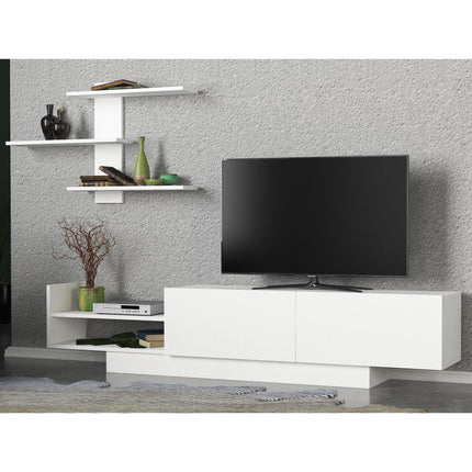 TV szekrény Egemen - Fehér-VASBÚTOR