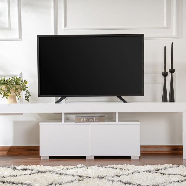 TV szekrény Enclave - Natural Fehér-VASBÚTOR