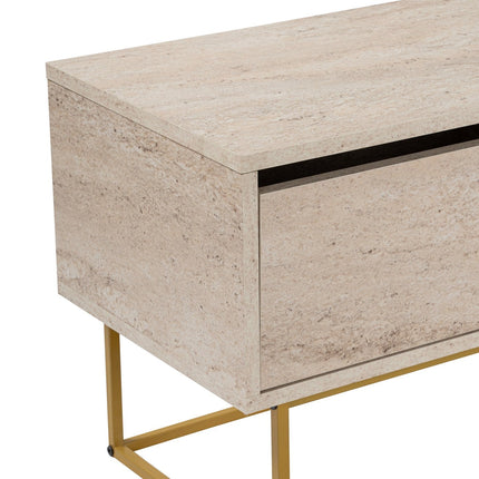 TV szekrény Escape 180 - Arany, Travertine-VASBÚTOR