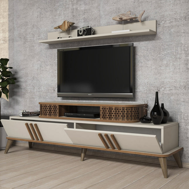 TV szekrény Eylül - Krém-VASBÚTOR